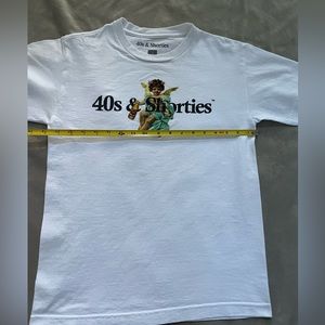 40s and shorties white tee